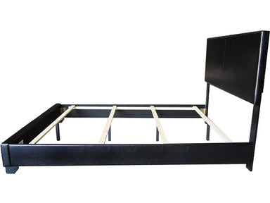 Ireland III Eastern King Bed in Black PU 14337EK