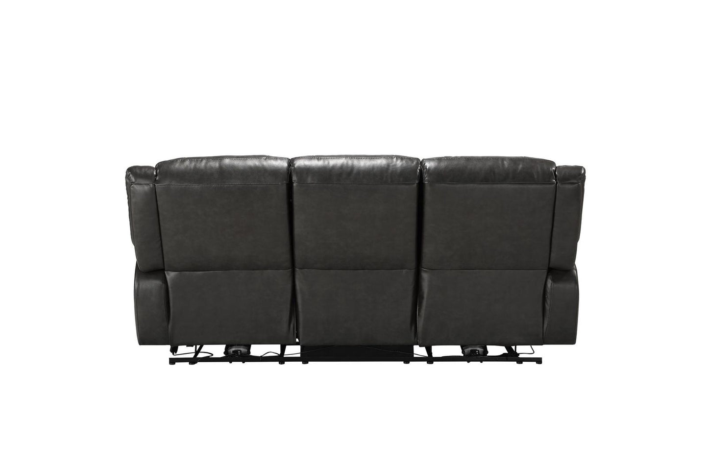 Imogen Sofa (Power Motion), Gray Leather-Aire 54805