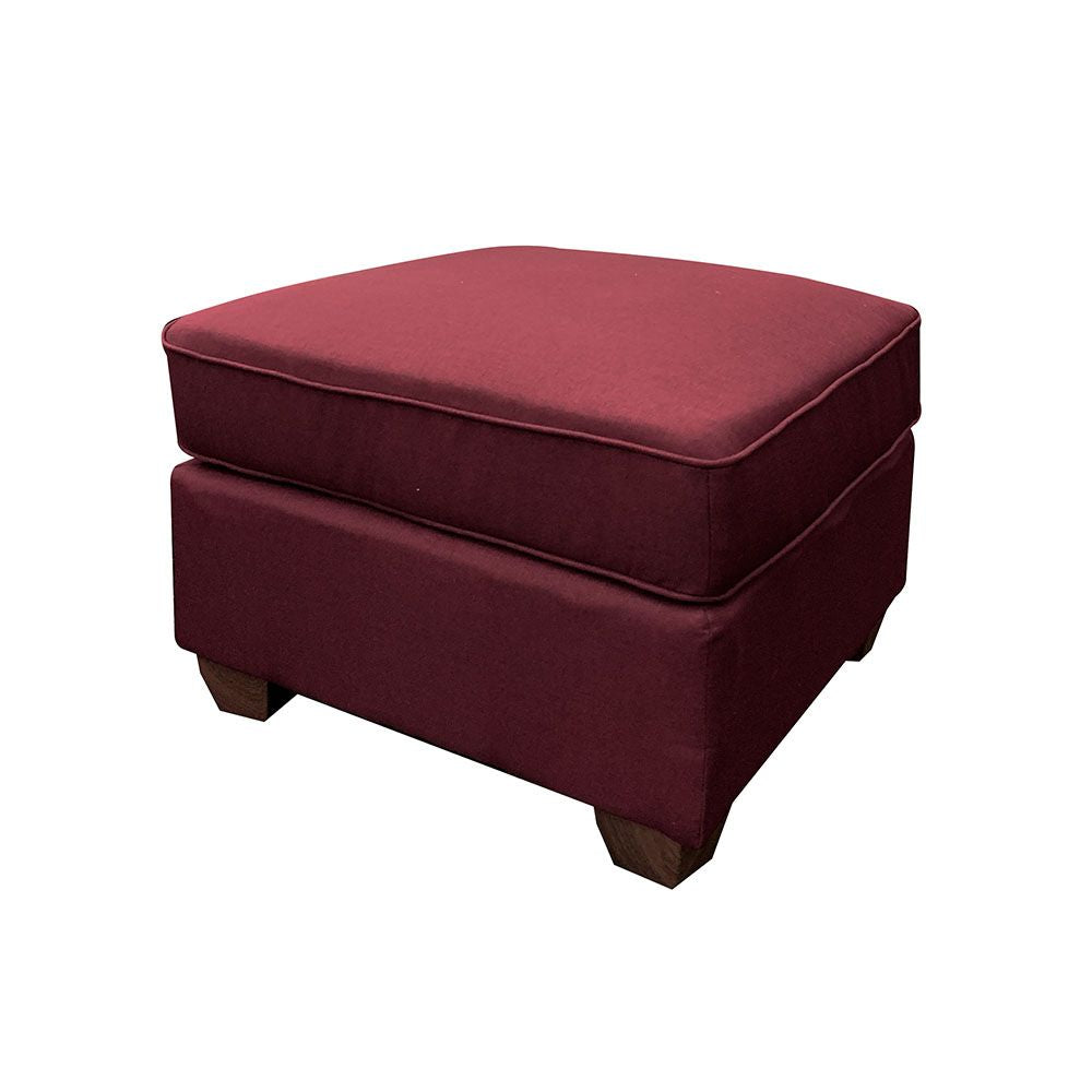 Cleavon II Sectional Sofa & 2 Pillows in Red Linen 53740