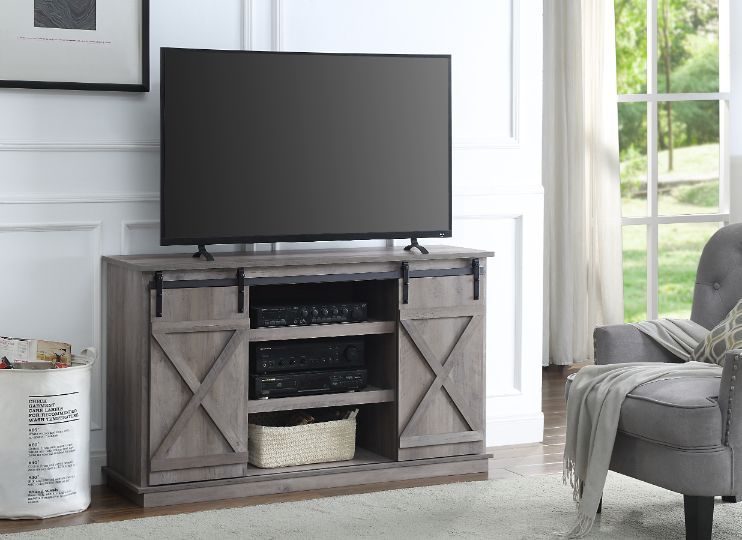 Bellona TV Stand, Gray Finish 91860