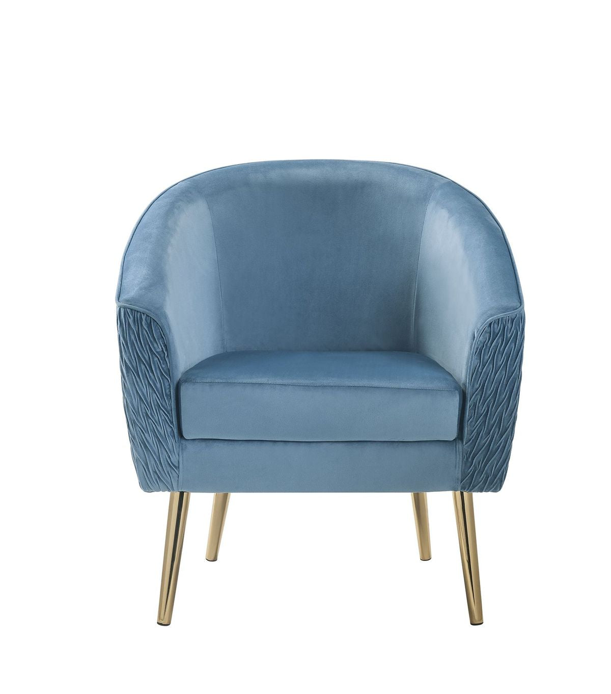 Benny Accent Chair, Velvet & Gold 59887