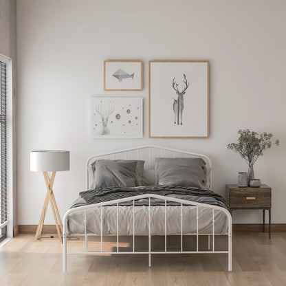 Platform metal bed, Twin Sizes