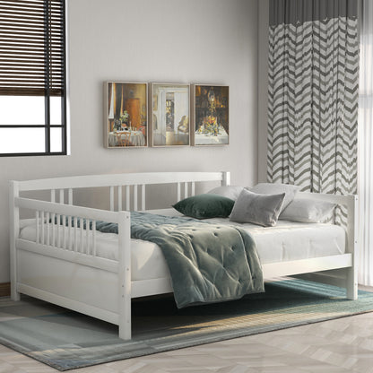 Wood Daybed Full Size Daybed with Support Legs, White (Previous SKU: WF190235AAK)