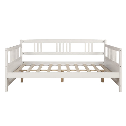 Wood Daybed Full Size Daybed with Support Legs, White (Previous SKU: WF190235AAK)
