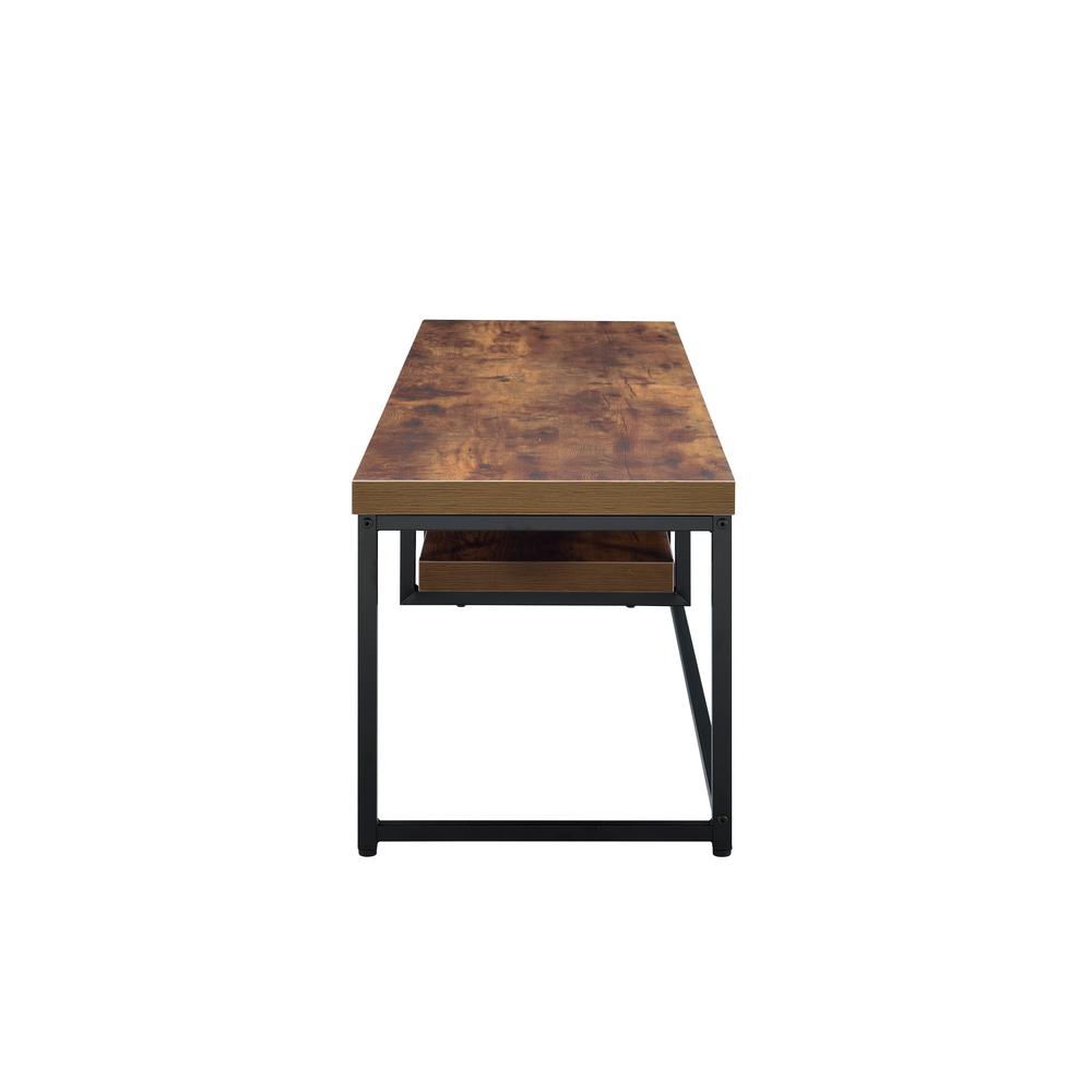 Bob TV Stand in Weathered Oak & Black 91782