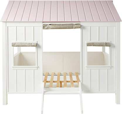 Spring Cottage Full Bed in White & Pink 37695F