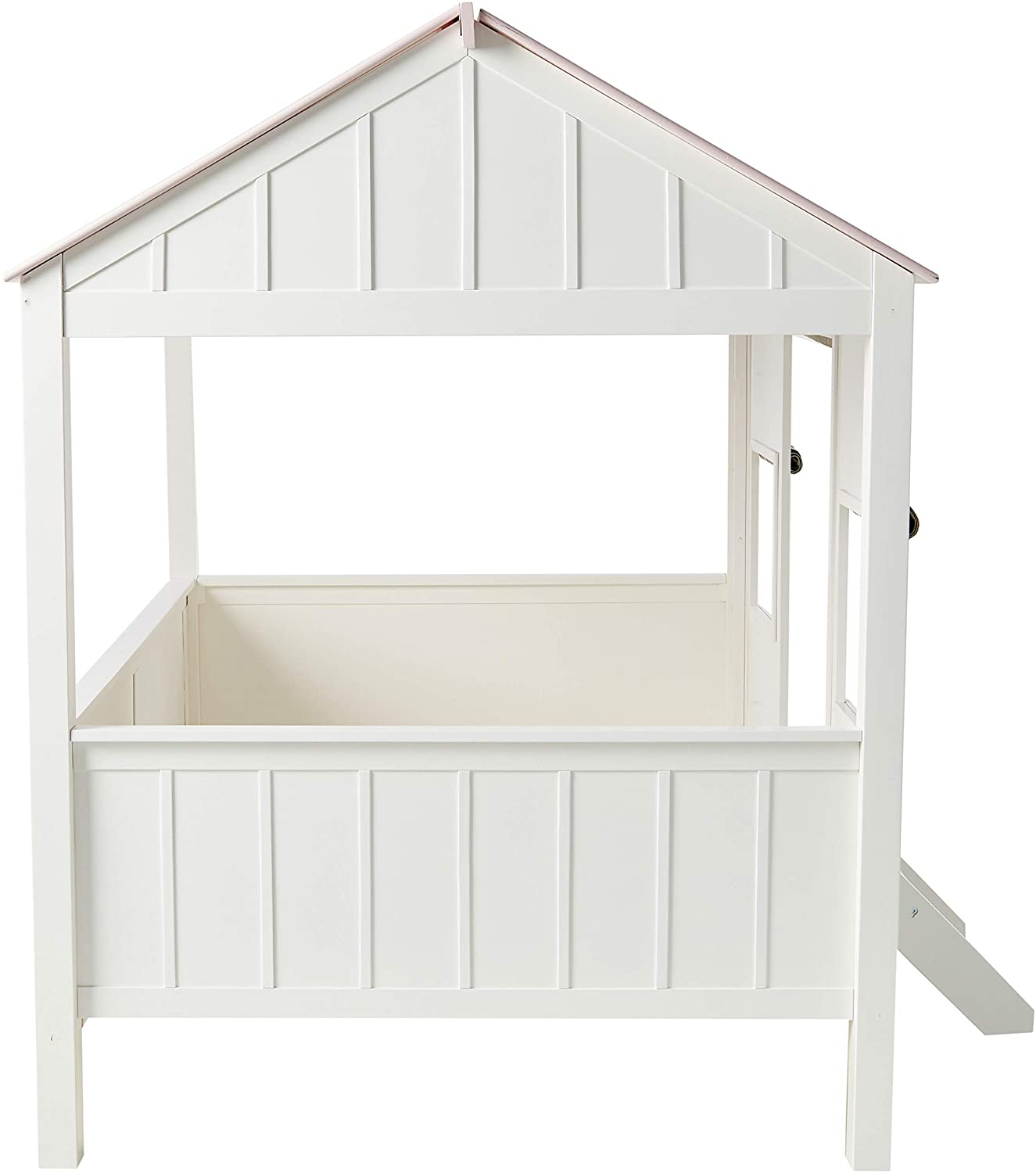 Spring Cottage Full Bed in White & Pink 37695F