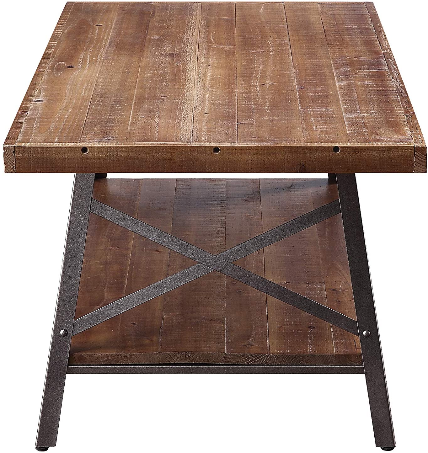 Ikram Coffee Table in Weathered Oak & Sandy Black 81175