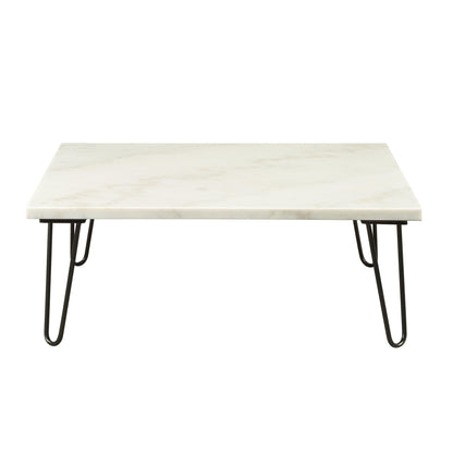 Telestis Coffee Table in White Marble  Black 84500