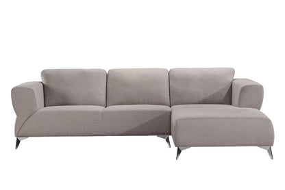 Josiah Sectional Sofa, Sand Fabric (1Set/2Ctn) 55095