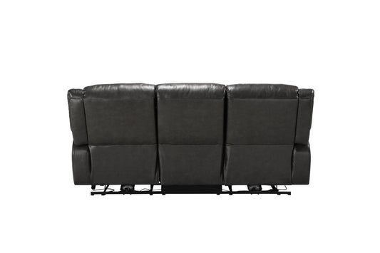Imogen Sofa (Power Motion), Gray Leather-Aire 54805