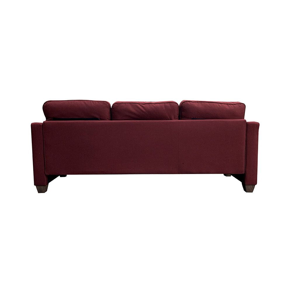 Cleavon II Sectional Sofa & 2 Pillows in Red Linen 53740