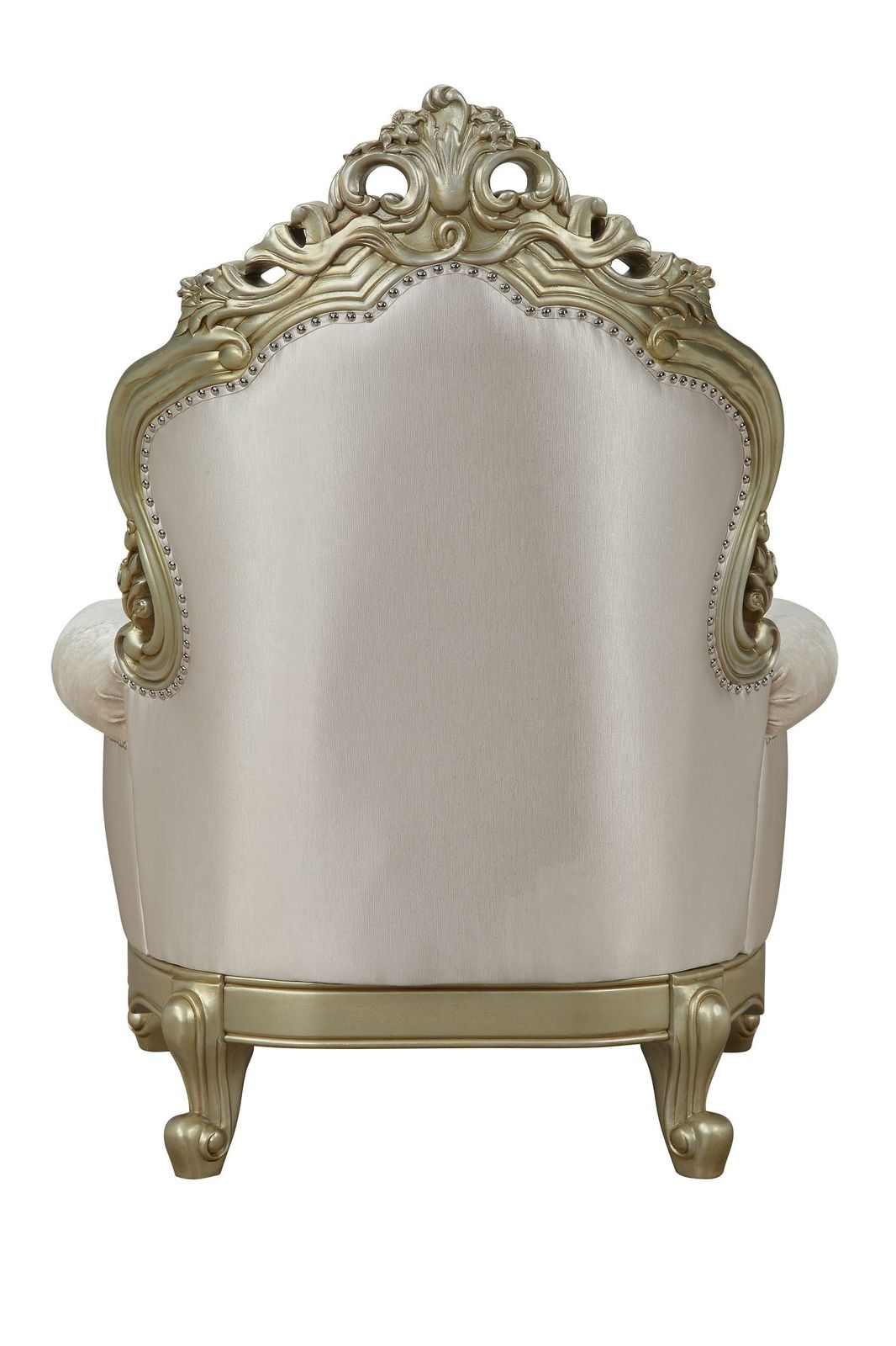 Gorsedd Chair & 1 Pillow in Fabric & Antique White 52442