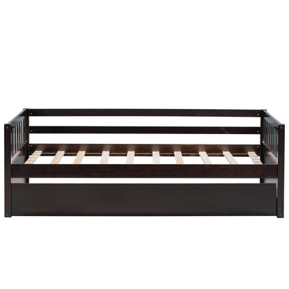Twin Size Daybed with eparable 2 Drawers , Espresso (New)