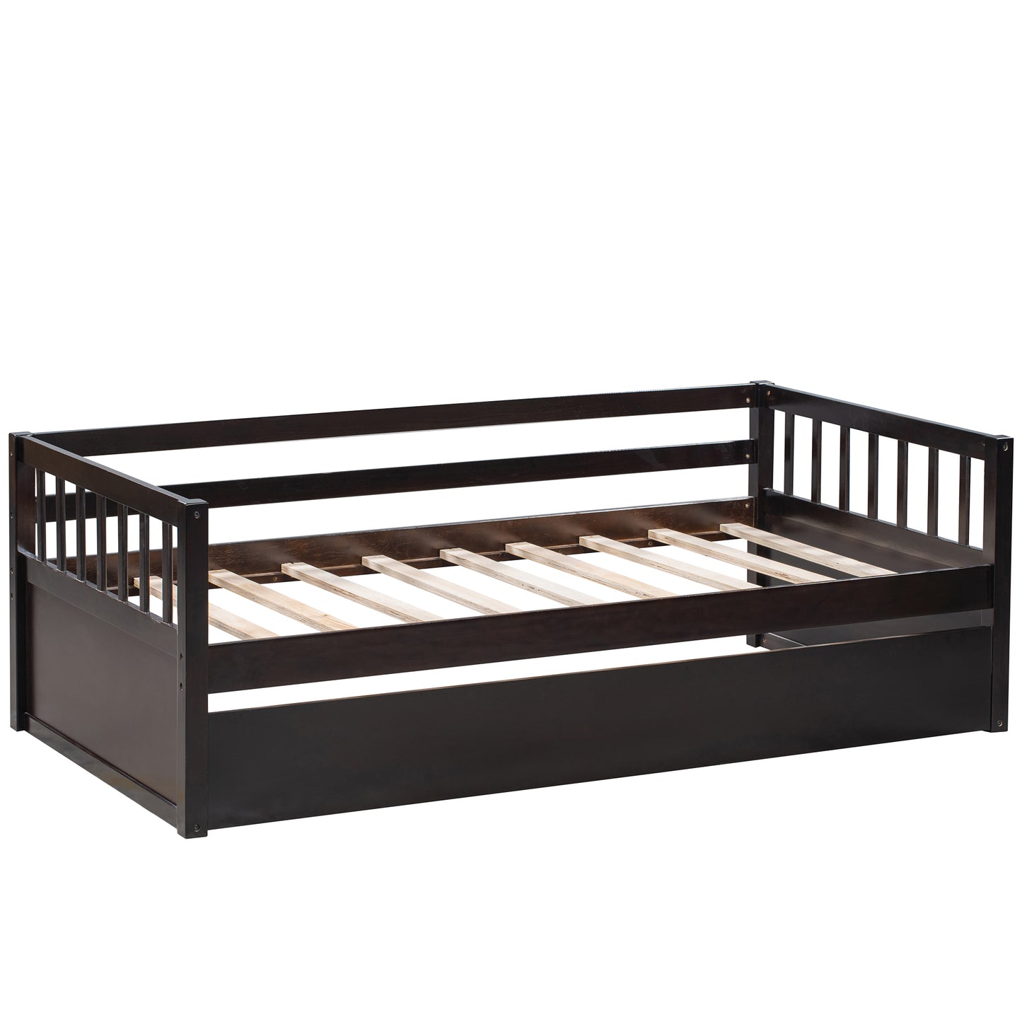 Twin Size Daybed with eparable 2 Drawers , Espresso (New)