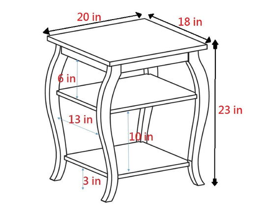 Becci End Table in Black 82826