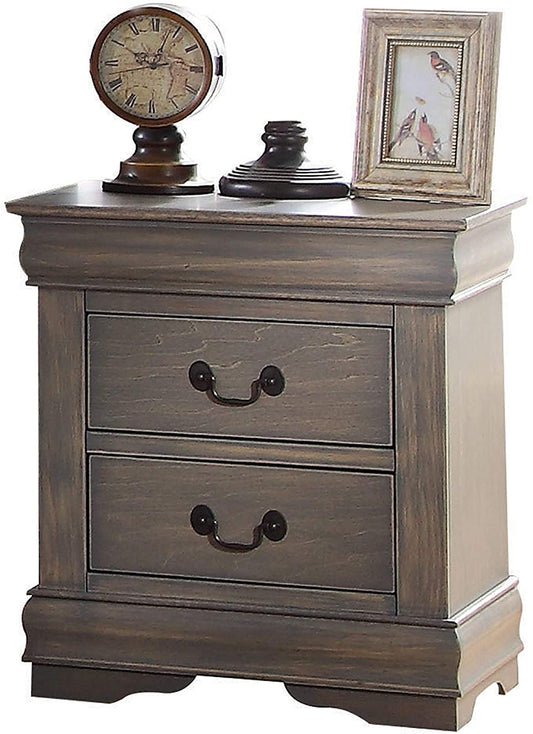 Louis Philippe Nightstand in Antique Gray 23863