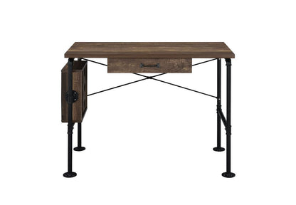 Endang Writing Desk, Weathered Oak & Black Finish 92595
