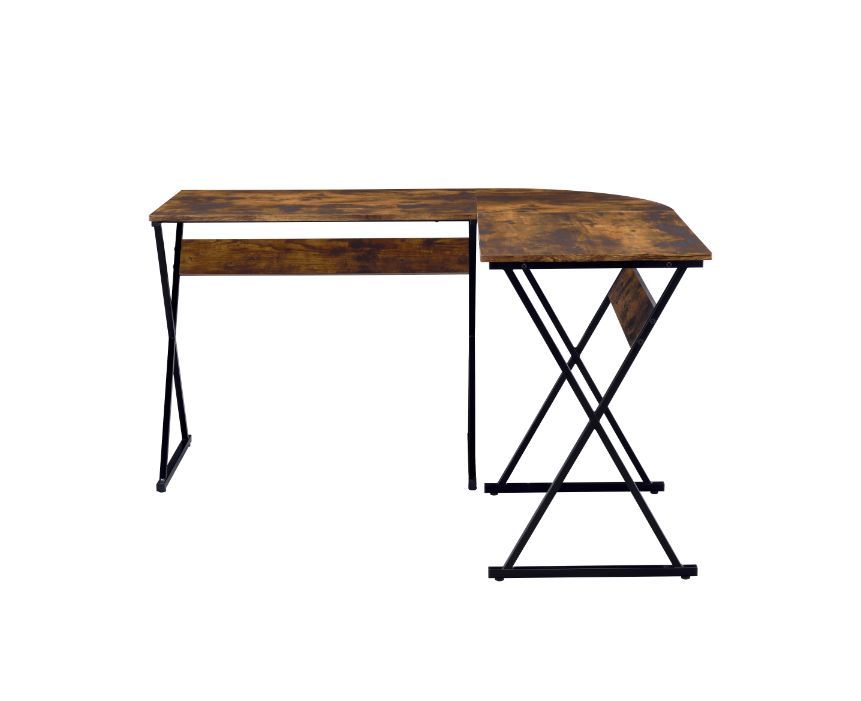 Zafiri Writing Desk, Weathered Oak & Black Finish 92810