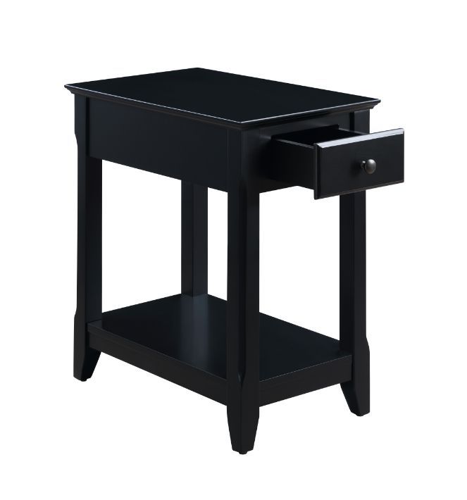 Bertie Accent Table, Black Finish 82740
