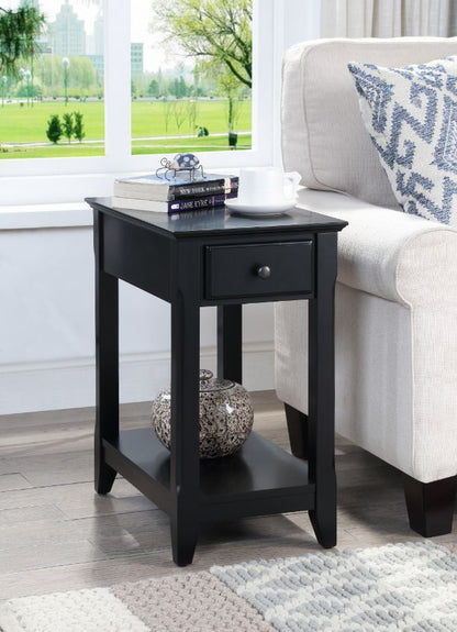 Bertie Accent Table, Black Finish 82740