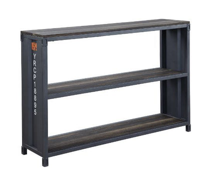 Cargo Bookshelf, Weathered Oak & Gunmetal Finish 92997