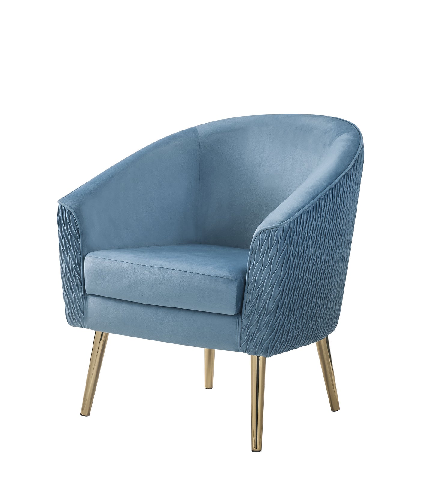Benny Accent Chair, Velvet & Gold 59887