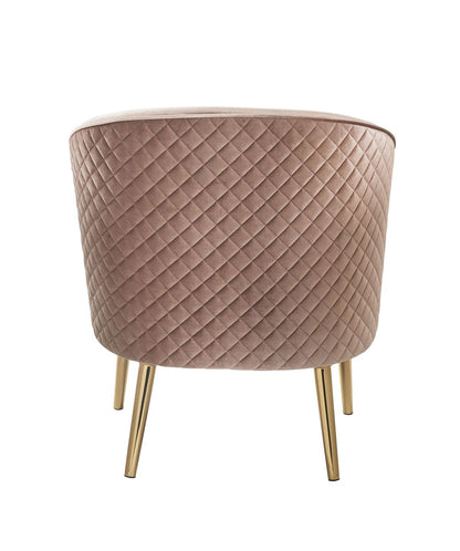 Benny Accent Chair, Velvet & Gold 59885
