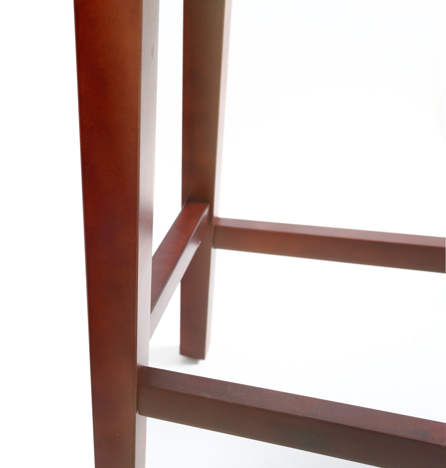 Dark Brown Leather Barstool  2 pcs Set