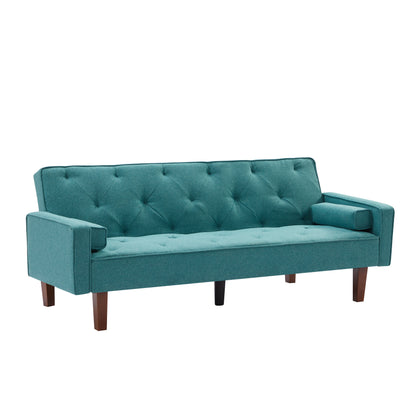 M1905-GN  Green sofa bed with square pillow