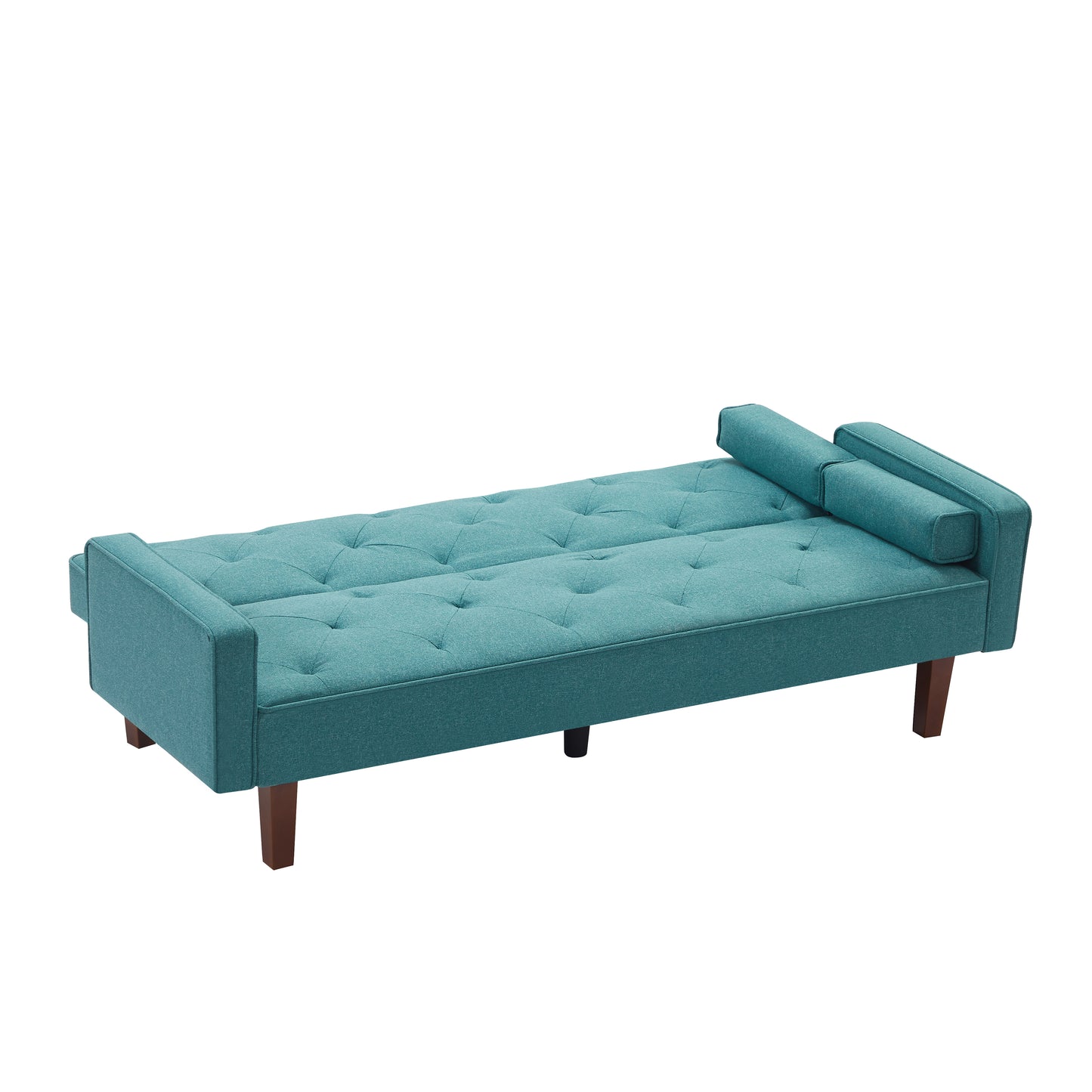 M1905-GN  Green sofa bed with square pillow