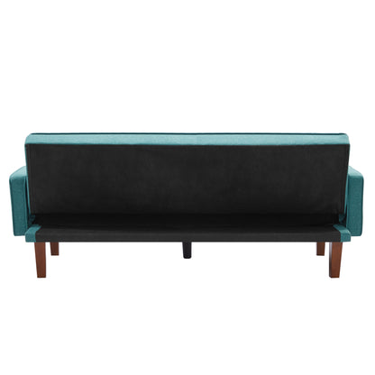 M1905-GN  Green sofa bed with square pillow