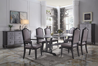 House Beatrice Dining Table, Charcoal Finish 68810