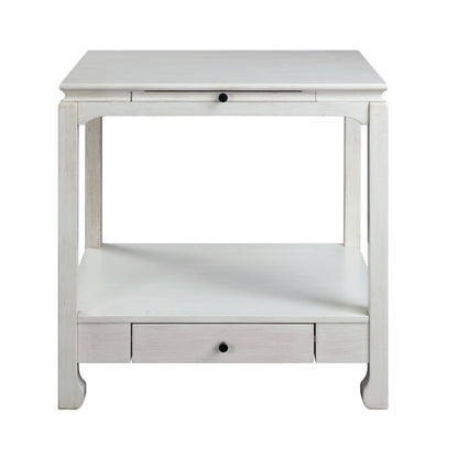 Seatlas Accent Table, Antique White Finish 97975
