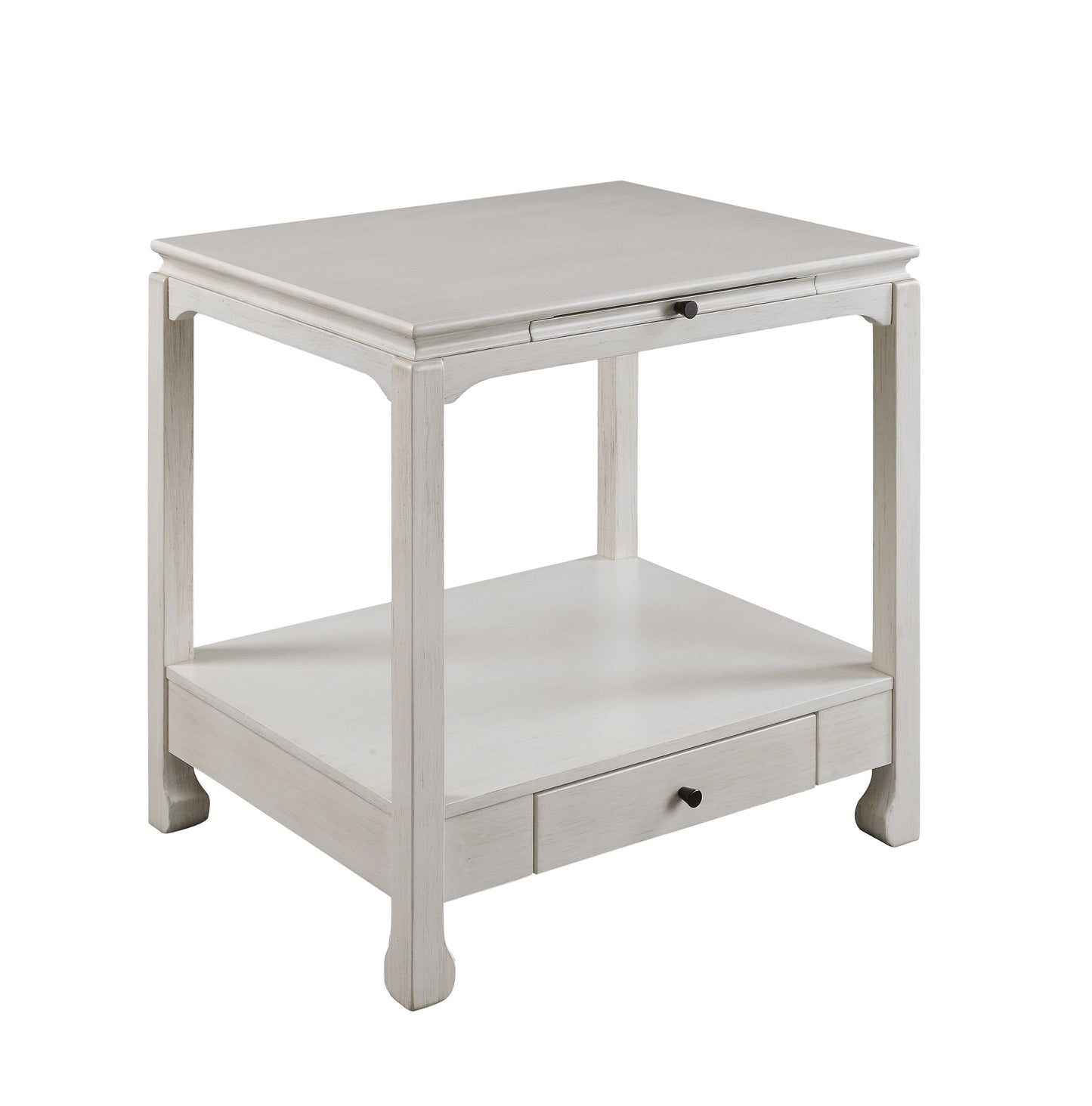 Seatlas Accent Table, Antique White Finish 97975
