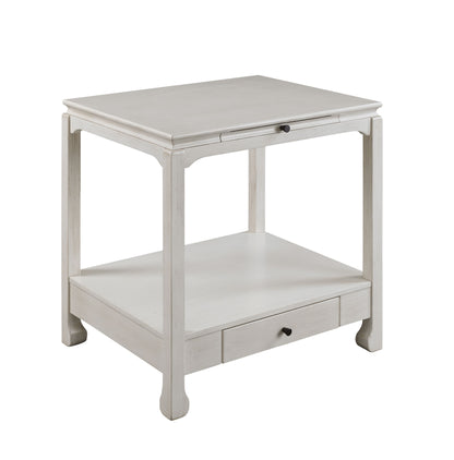 Seatlas Accent Table, Antique White Finish 97975