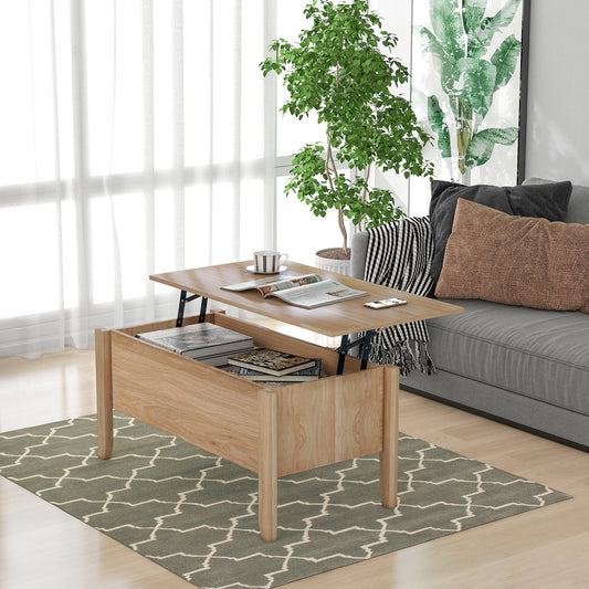 Modern Lift-Top Coffee Table with Storage, Sofa Table For Living Room