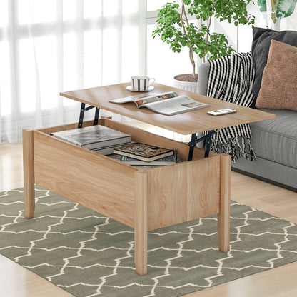 Modern Lift-Top Coffee Table with Storage, Sofa Table For Living Room