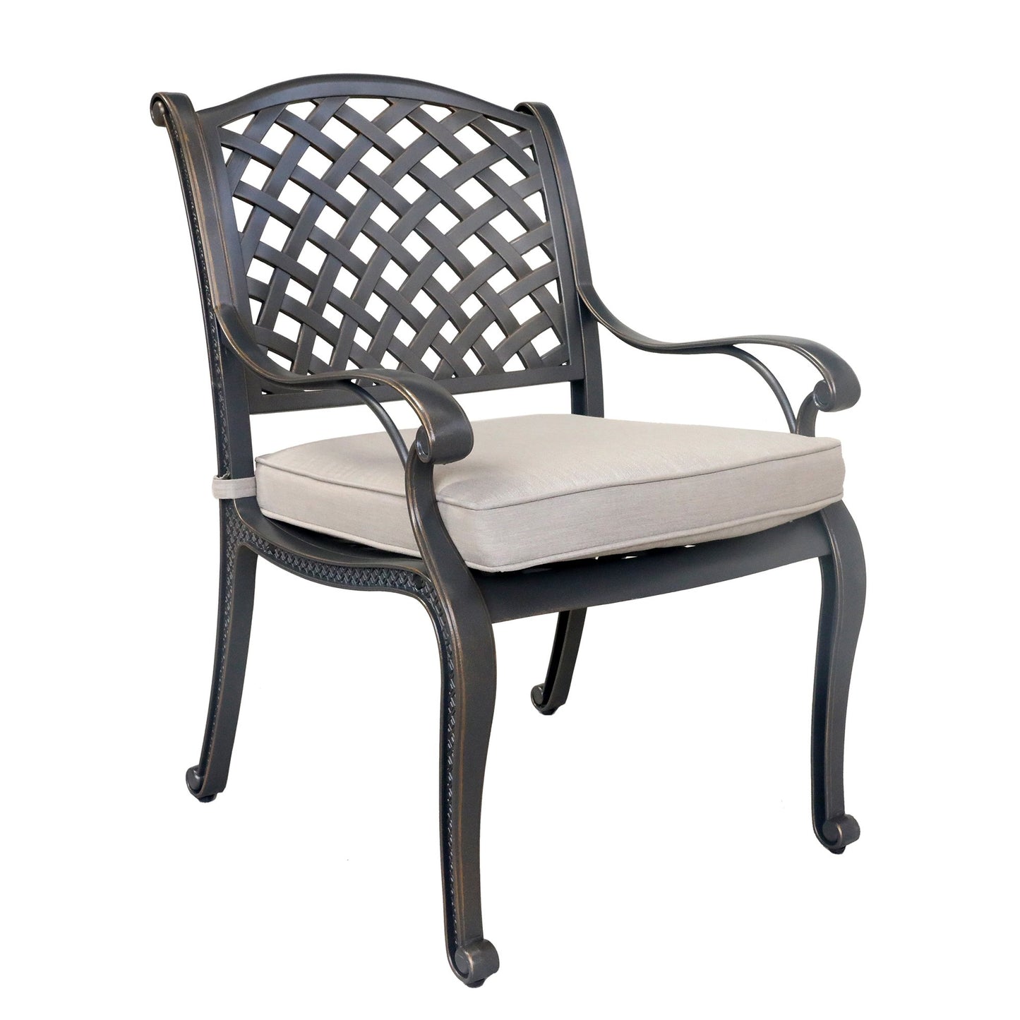 dining arm chair with cushion