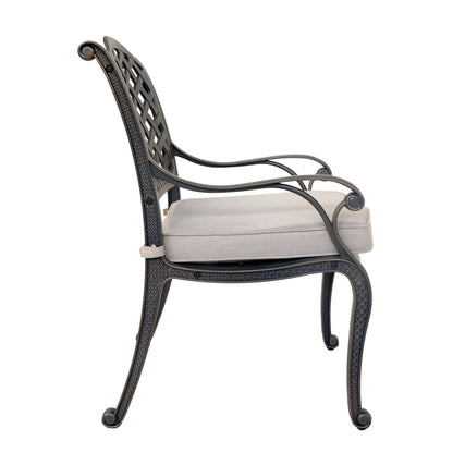 dining arm chair with cushion