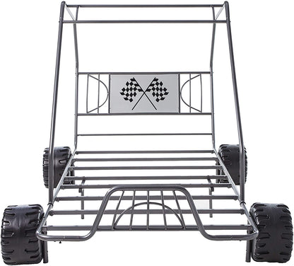 Xander Twin Bed in Gunmetal Go Kart 37640T