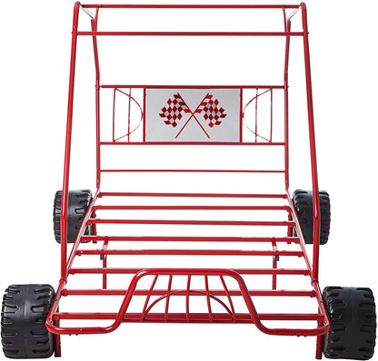 Xander Twin Bed in Red Go Kart 37645T