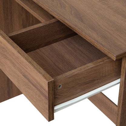 Full Wooden computer desk with 1 drawer and 1 keyboard tray