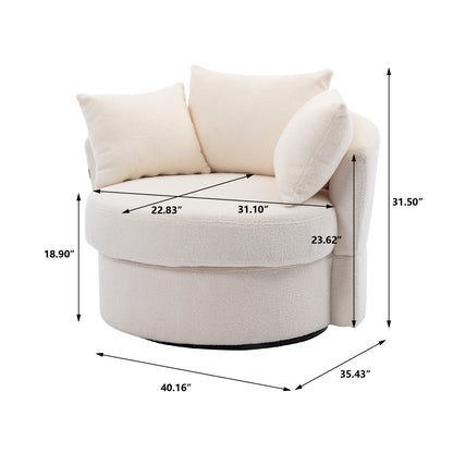 Modern Akili swivel accent chair barrel chair for hotel living room / Modern leisure chair