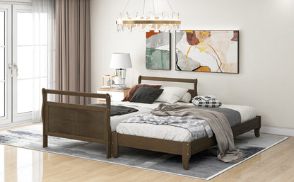 Classic Style Pine Wood Platform Bed（Expected to arrive on 7.5）