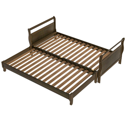 Classic Style Pine Wood Platform Bed（Expected to arrive on 7.5）