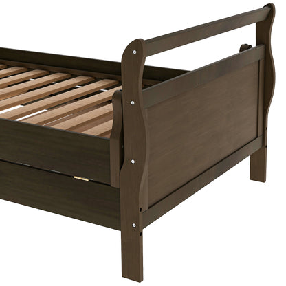 Classic Style Pine Wood Platform Bed（Expected to arrive on 7.5）