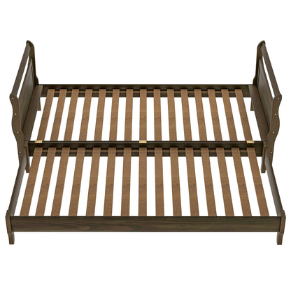 Classic Style Pine Wood Platform Bed（Expected to arrive on 7.5）