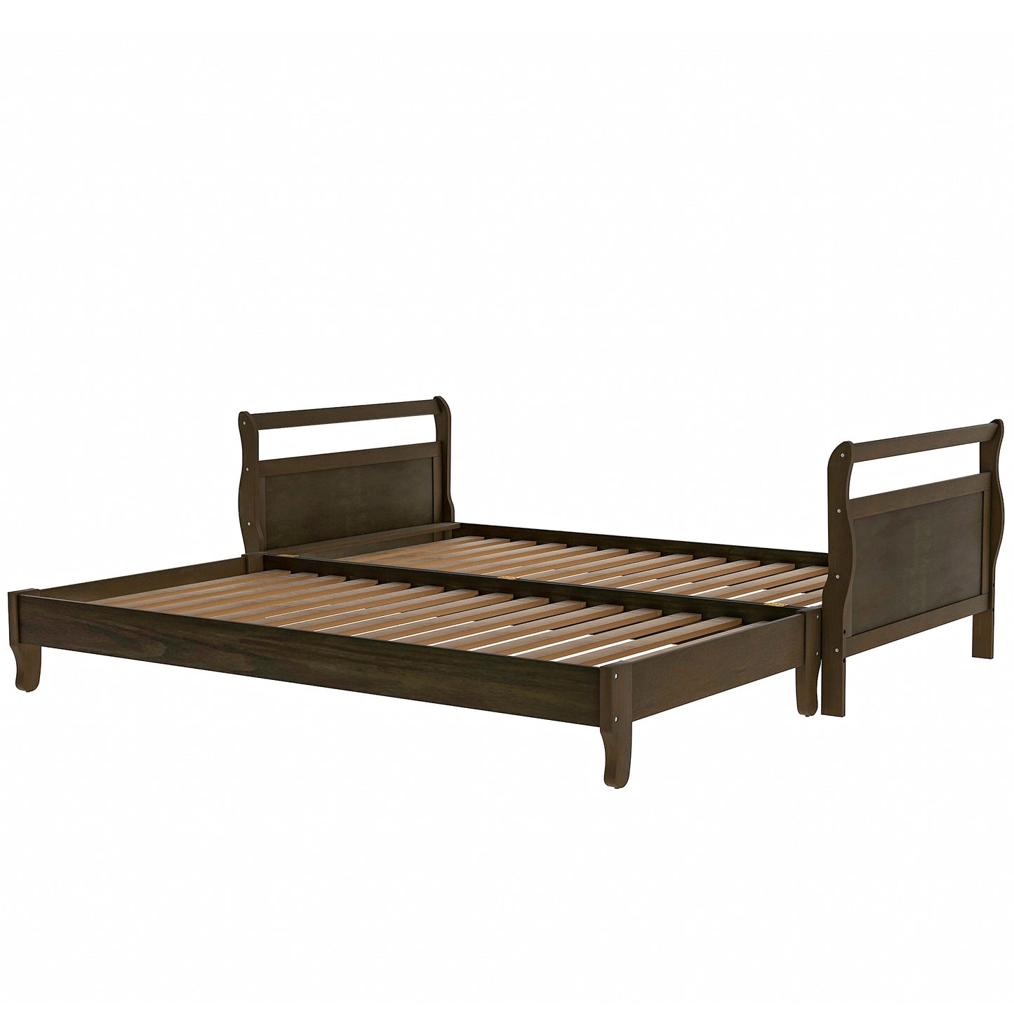Classic Style Pine Wood Platform Bed（Expected to arrive on 7.5）