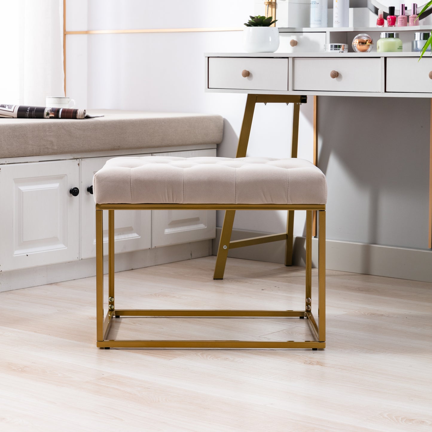 Living room  Tufted Ottoman